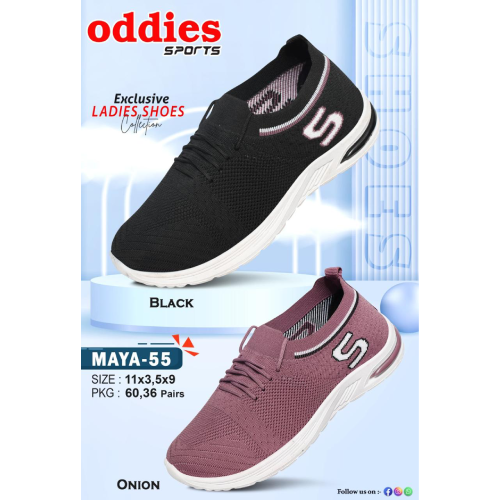 Peach And Black Ladies Shoes